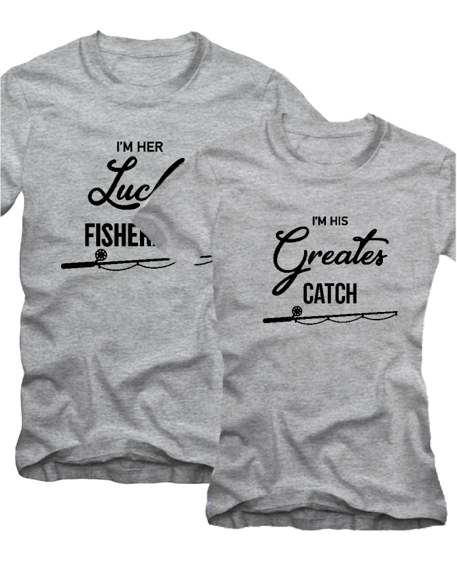 Marškinėliai Poroms Lucky fisherman Greates cach 