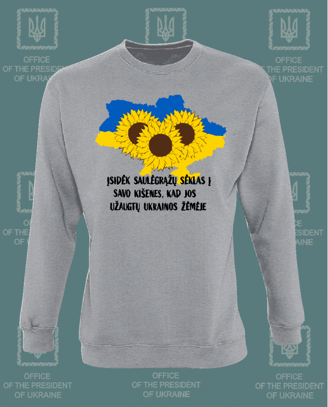  Džemperis Slava Ukraini Saulėgrąžos